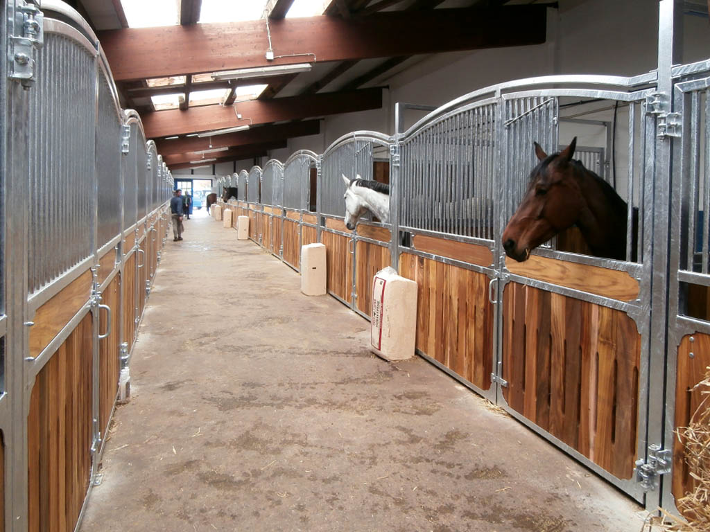 horse pferdesportsysteme innenboxen 038 Drehtuer mit Rundbogen